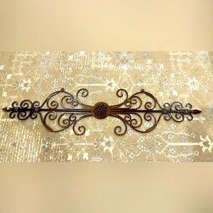 Large Metal Wall Deco 50”x12”